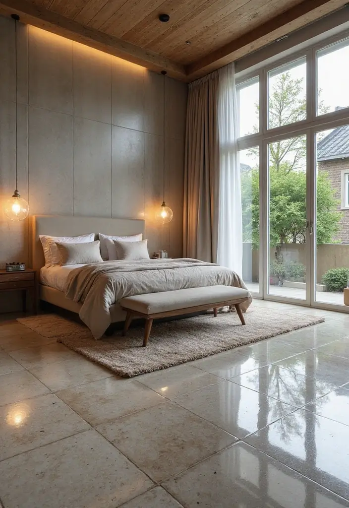 30 Bedroom Floor Tile Ideas That Look Fresh & Modern 20 30 Bedroom Floor Tile Ideas That Look Fresh & Modern - 20. Sustainable Glass Tiles