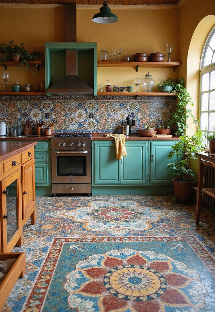 30 Floor Decoration Ideas That Instantly Upgrade Interiors 10 30 Floor Decoration Ideas That Instantly Upgrade Interiors - 10. Mosaic Tiles for Artistic Flair