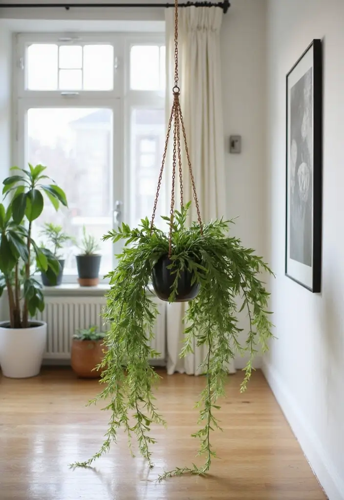 30 Floor Vase Decorating Ideas That Transform Corners 13 30 Floor Vase Decorating Ideas That Transform Corners - 13. Hanging Floor Vases