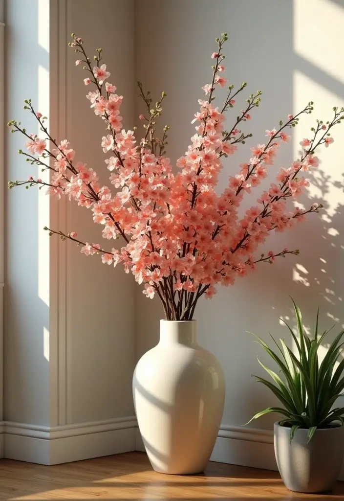 30 Floor Vase Decorating Ideas That Transform Corners 14 30 Floor Vase Decorating Ideas That Transform Corners - 14. Seasonal Decor Vases