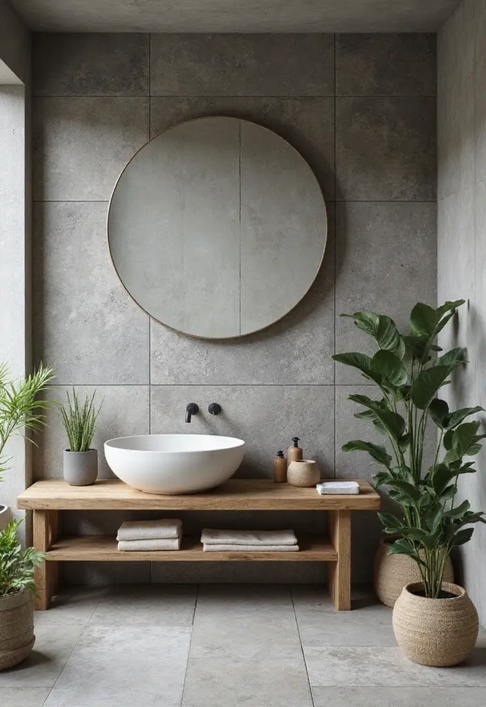 30 Gray Bathroom Floor Tile Inspirations That Add Soft Elegance 3 30 Gray Bathroom Floor Tile Inspirations That Add Soft Elegance - 3. Textured Gray Stone Tiles