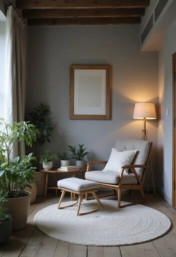 30 Grey Floor Bedroom Ideas That Look Cozy & Calm 13 30 Grey Floor Bedroom Ideas That Look Cozy & Calm - 13. Cozy Reading Nook