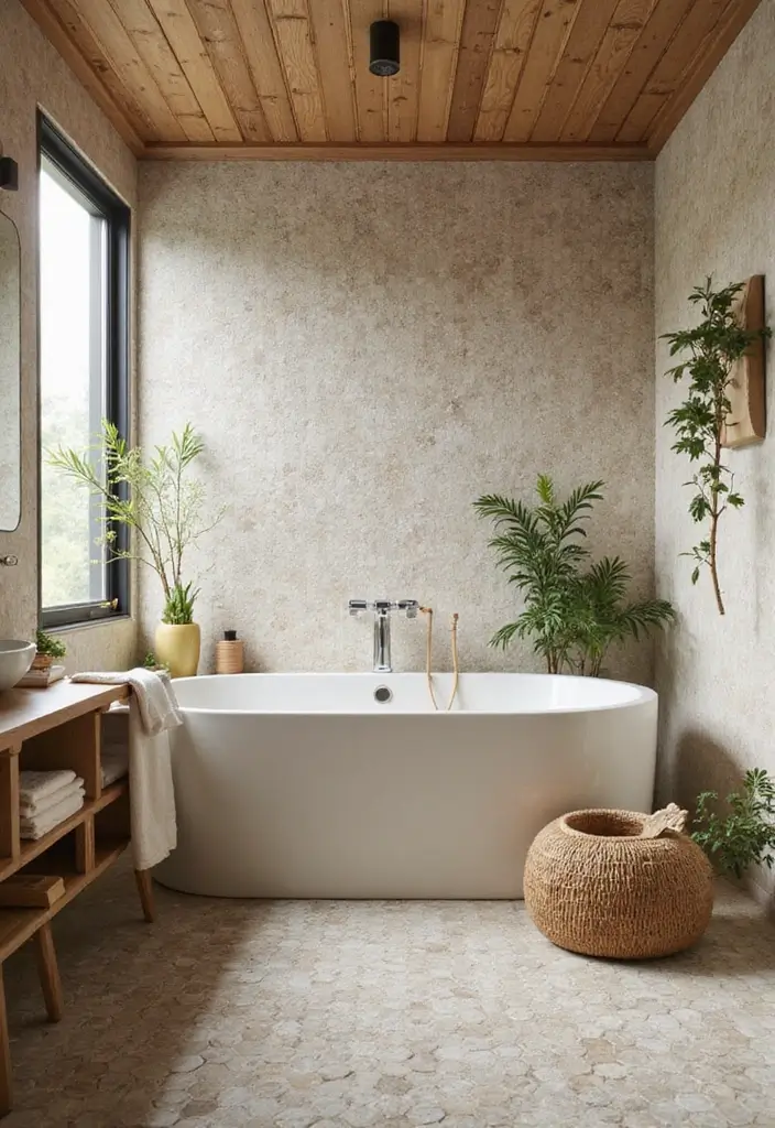 30 Hexagon Floor Tile Bathroom Ideas That Look Stunning 20 30 Hexagon Floor Tile Bathroom Ideas That Look Stunning - 20. Sustainability with Eco-Friendly Tiles
