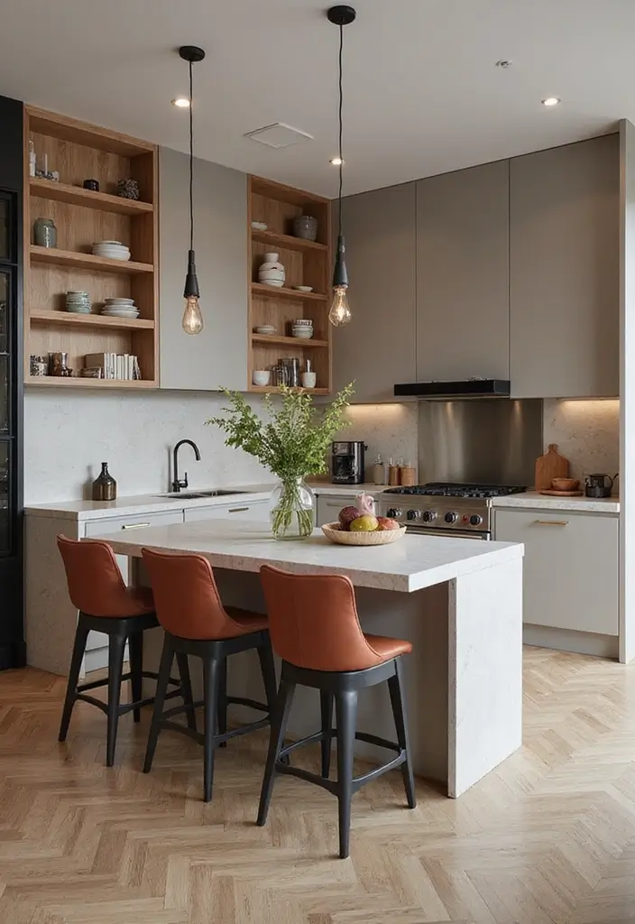 30 Kitchen Layouts with Island Floor Plans That Are Genius 1 30 Kitchen Layouts with Island Floor Plans That Are Genius - 1. The Versatile U-Shaped Island