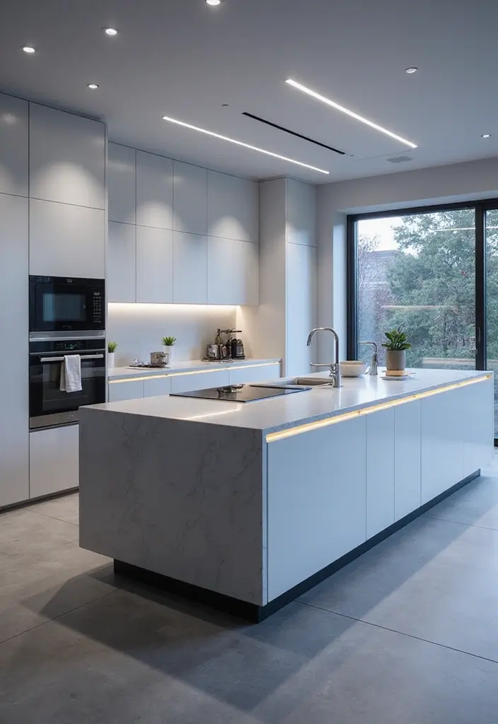 30 Kitchen Layouts with Island Floor Plans That Are Genius 14 30 Kitchen Layouts with Island Floor Plans That Are Genius - 14. The Smart Tech Island