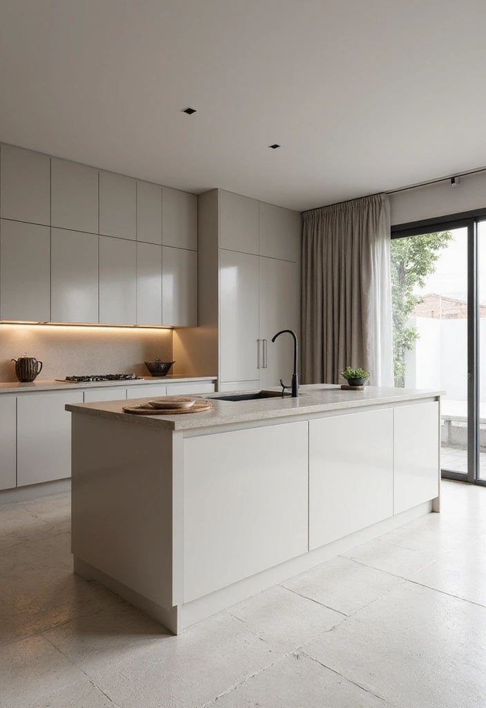 30 Kitchen Layouts with Island Floor Plans That Are Genius 17 30 Kitchen Layouts with Island Floor Plans That Are Genius - 17. The Minimal-Clean Island