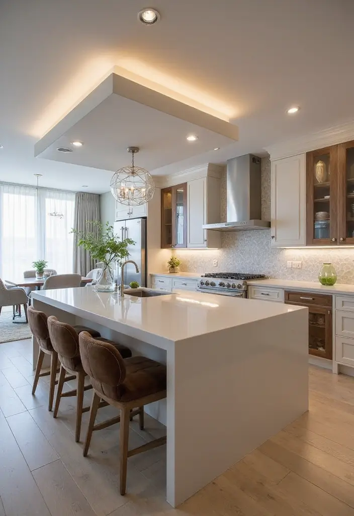30 Kitchen Layouts with Island Floor Plans That Are Genius 2 30 Kitchen Layouts with Island Floor Plans That Are Genius - 2. The Compact L-Shaped Island