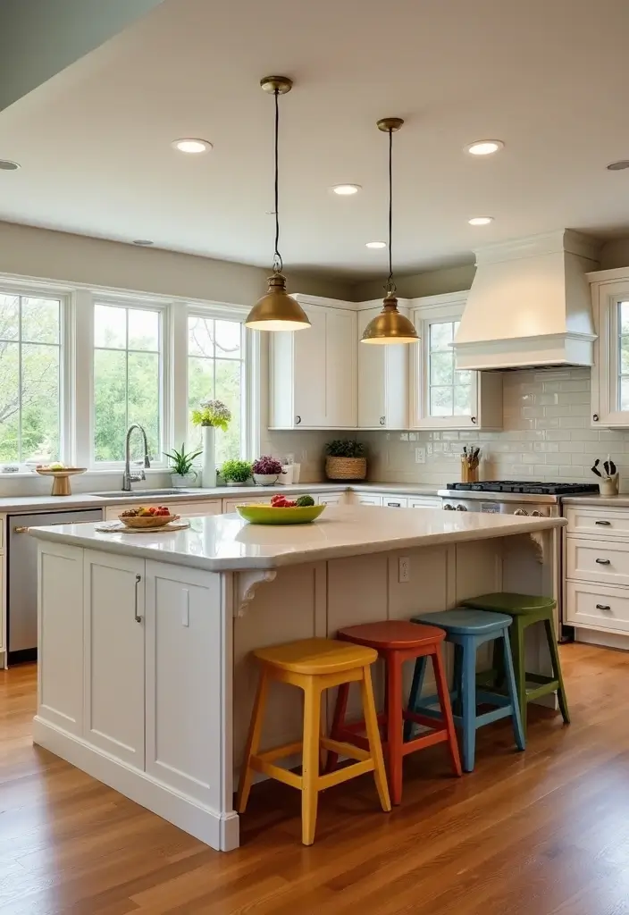 30 Kitchen Layouts with Island Floor Plans That Are Genius 22 30 Kitchen Layouts with Island Floor Plans That Are Genius - 22. The Family-Friendly Island