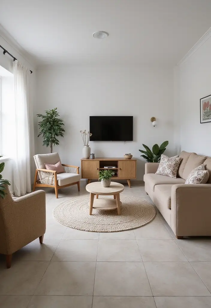 30 Tile Floor Living Room Designs That Add Texture 12 30 Tile Floor Living Room Designs That Add Texture - 12. Small Space Solutions