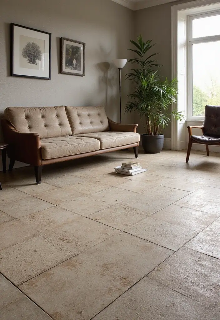 30 Tile Floor Living Room Designs That Add Texture 16 30 Tile Floor Living Room Designs That Add Texture - 16. Textured Finishes