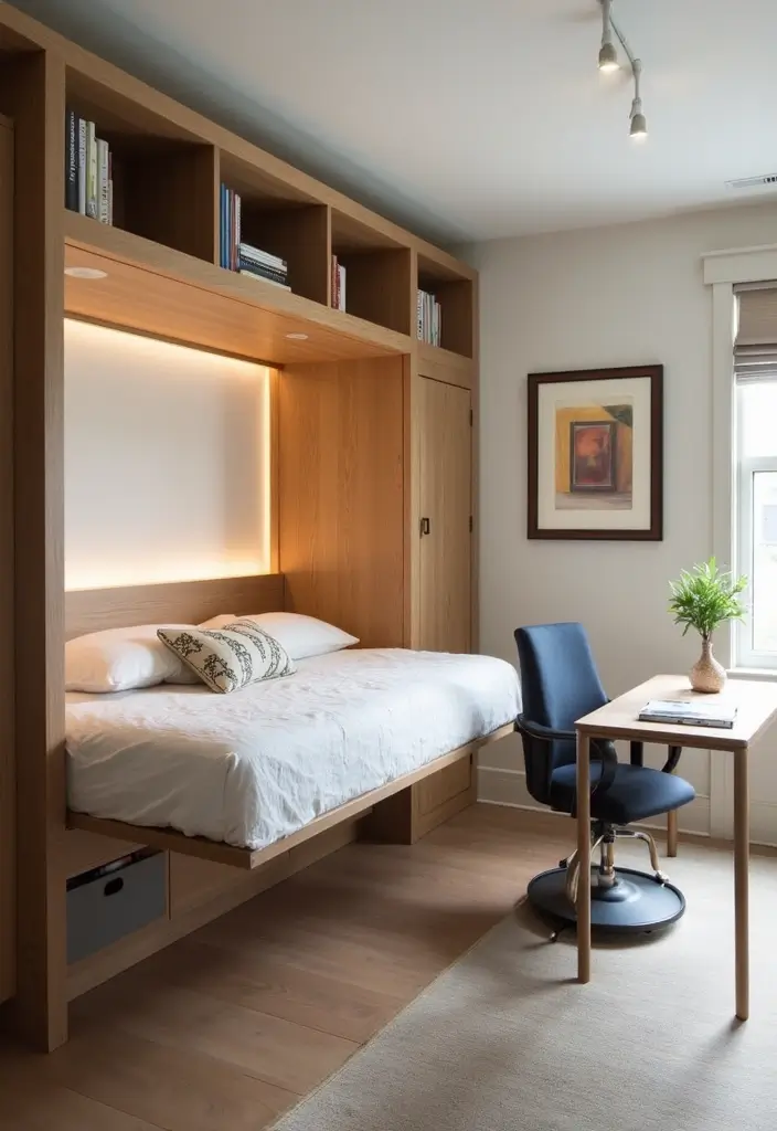 30 Two-Bedroom Floor Plans That Optimize Small Spaces 11 30 Two-Bedroom Floor Plans That Optimize Small Spaces - 11. Dual-Purpose Rooms