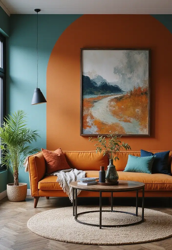 30 Two-Bedroom Floor Plans That Optimize Small Spaces 18 30 Two-Bedroom Floor Plans That Optimize Small Spaces - 18. Fun Accent Walls