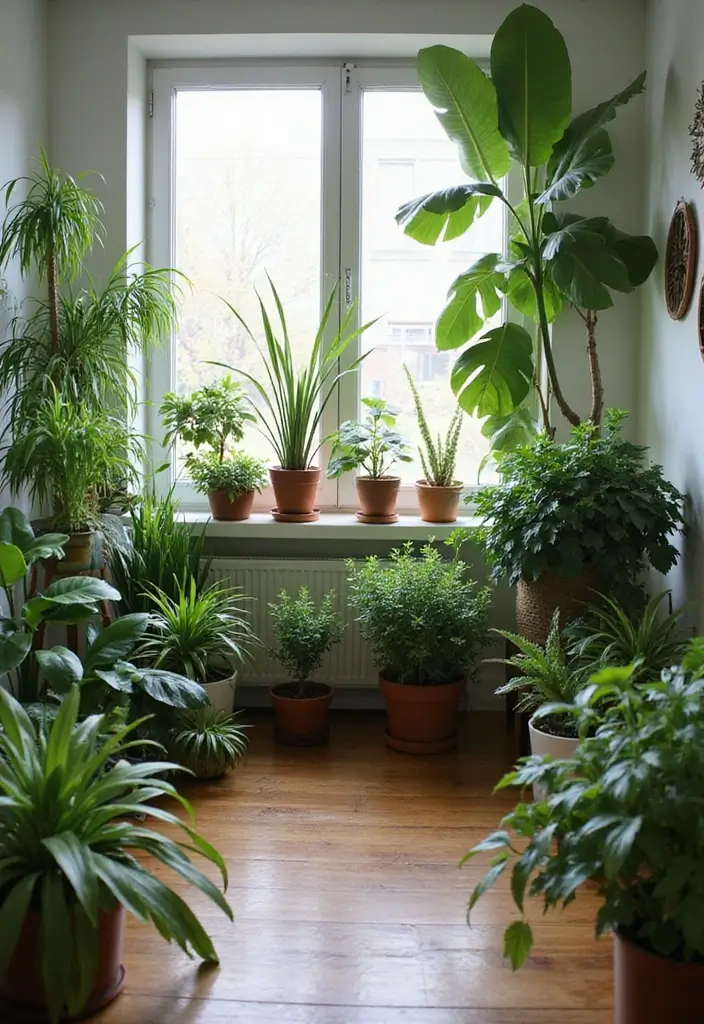 30 Two-Bedroom Floor Plans That Optimize Small Spaces 6 30 Two-Bedroom Floor Plans That Optimize Small Spaces - 6. Incorporating Greenery
