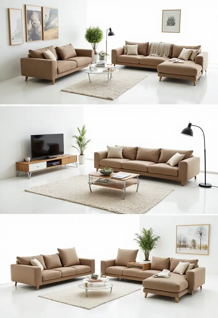 30 Two-Bedroom Floor Plans That Optimize Small Spaces 8 30 Two-Bedroom Floor Plans That Optimize Small Spaces - 8. Modular Furniture Ideas