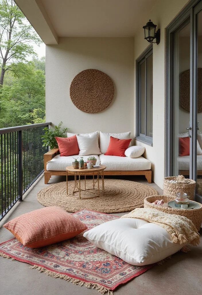 10 Bedroom Balcony Ideas for Simple Outdoor Enjoyment - 5. Stylish Lounge Area