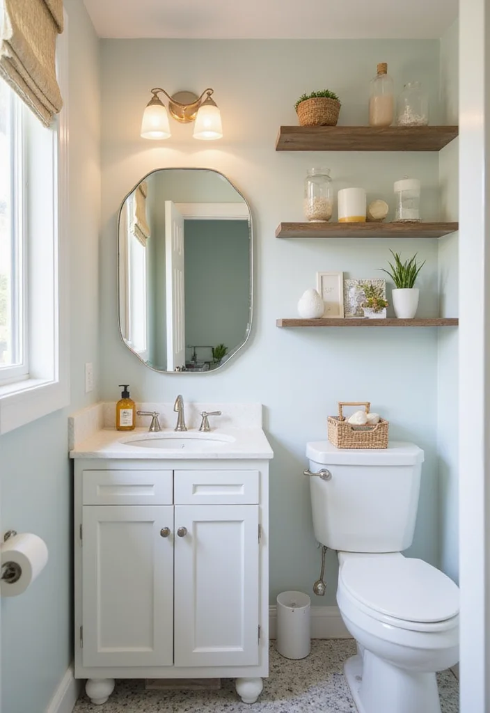10 Half Bathroom Ideas for Polished Looks in a Small Footprint 1 10 Half Bathroom Ideas for Polished Looks in a Small Footprint - 1. Light and Bright Color Schemes