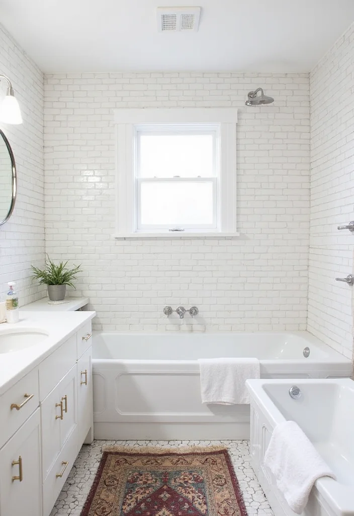 10 Half Bathroom Ideas for Polished Looks in a Small Footprint 12 10 Half Bathroom Ideas for Polished Looks in a Small Footprint - 2. Classic Subway Tile