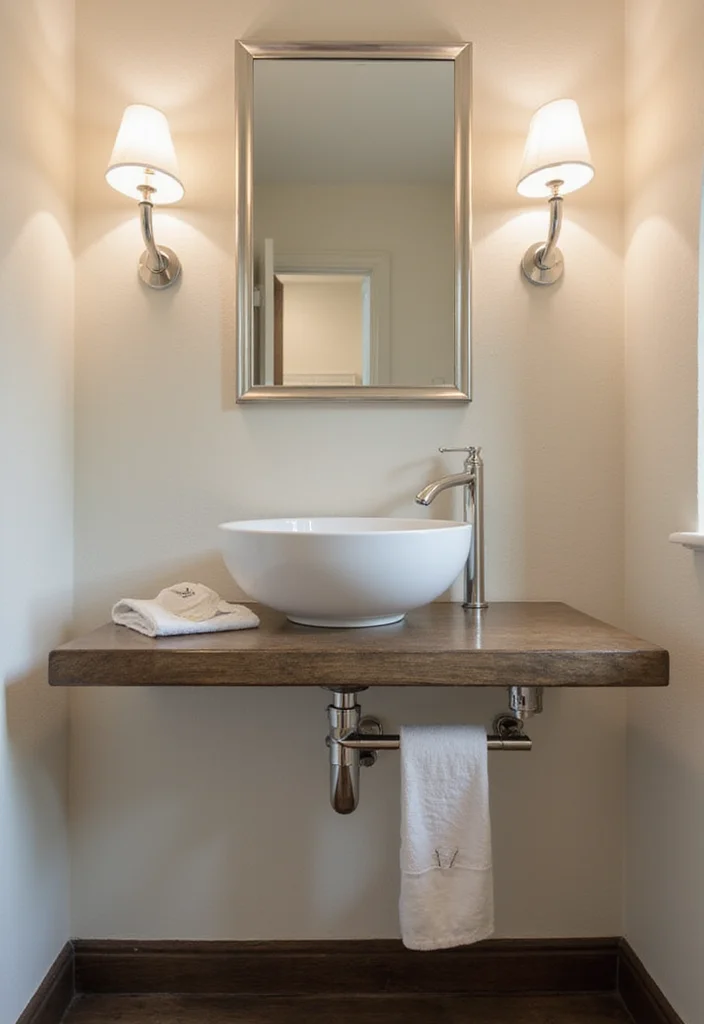 10 Half Bathroom Ideas for Polished Looks in a Small Footprint 34 10 Half Bathroom Ideas for Polished Looks in a Small Footprint - 4. Statement Fixtures