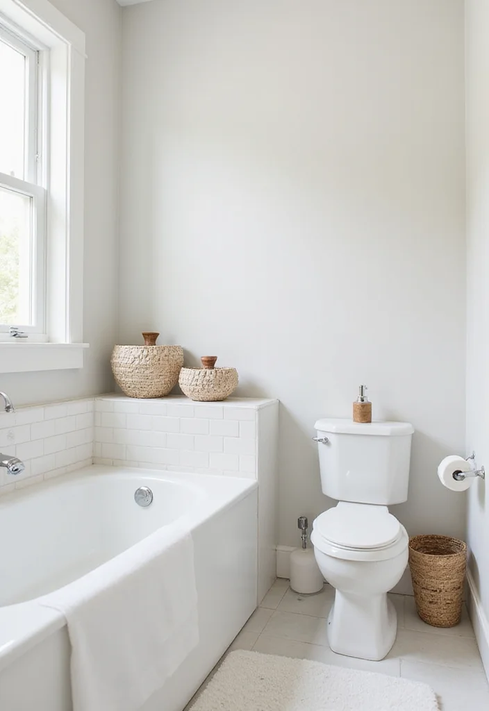 10 Half Bathroom Ideas for Polished Looks in a Small Footprint 56 10 Half Bathroom Ideas for Polished Looks in a Small Footprint - 6. Minimalist Decor