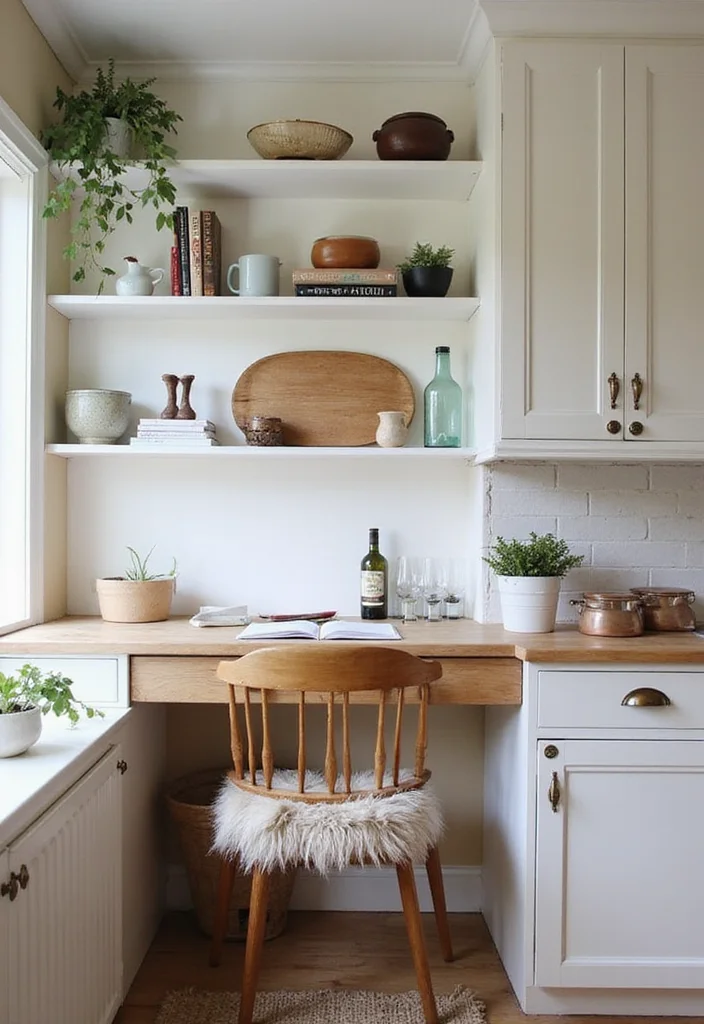 10 Kitchen Desk Ideas for a Useful Work Zone in Limited Space 12 10 Kitchen Desk Ideas for a Useful Work Zone in Limited Space 2. Corner Nook Workstation