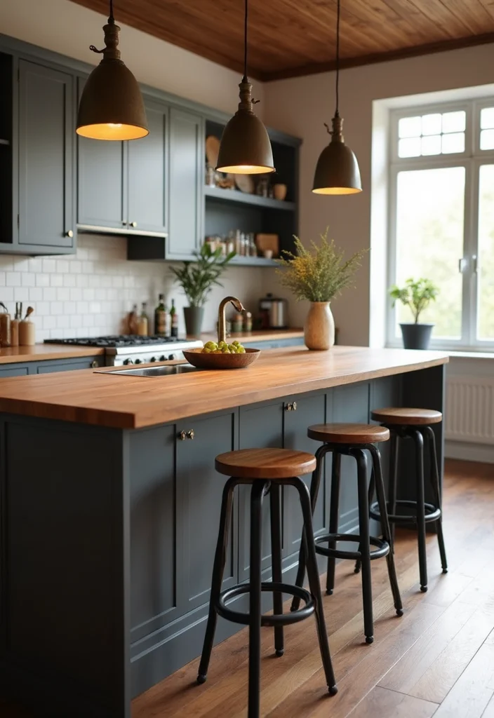 10 Kitchen Desk Ideas for a Useful Work Zone in Limited Space 23 10 Kitchen Desk Ideas for a Useful Work Zone in Limited Space 3. Bar Height Desk Alternatives