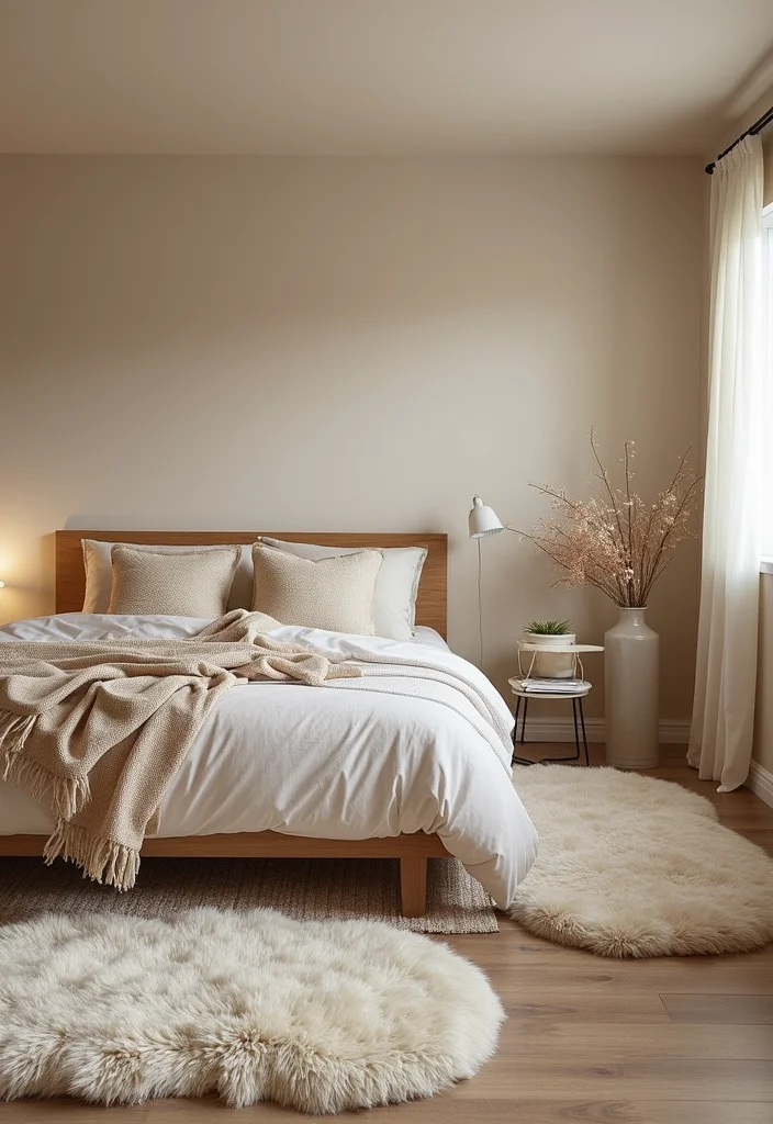 12 Basement Bedroom Ideas for Warm Inviting Retreats 1 12 Basement Bedroom Ideas for Warm Inviting Retreats - 1. Soft Neutrals and Warm Textures