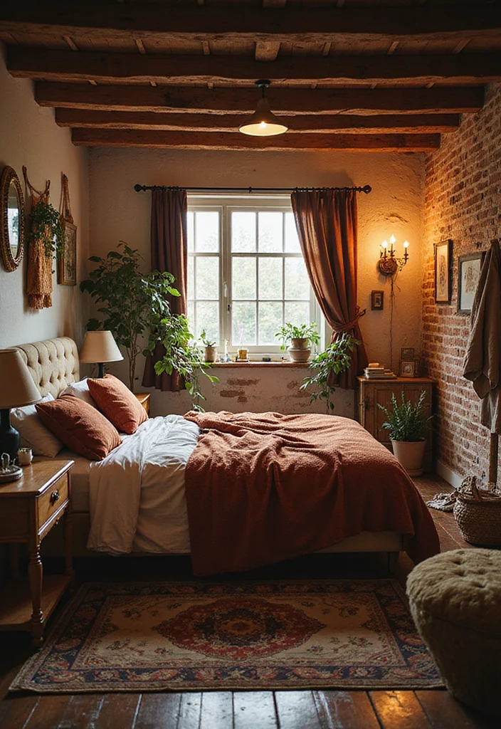 12 Basement Bedroom Ideas for Warm Inviting Retreats 34 12 Basement Bedroom Ideas for Warm Inviting Retreats - 4. Cozy Bohemian Retreat