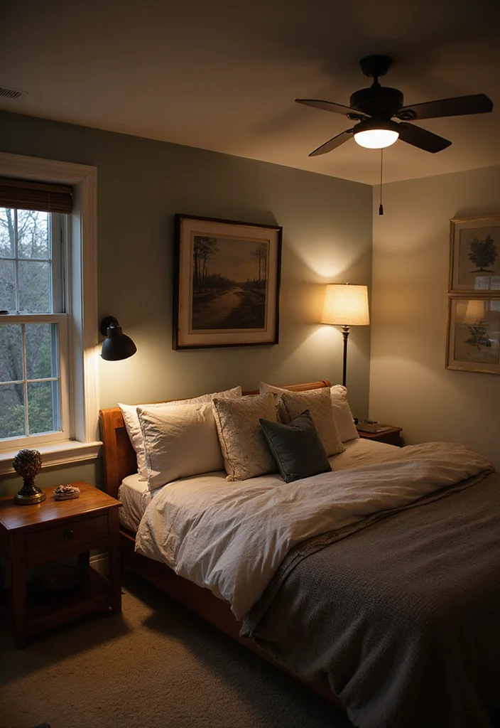 12 Basement Bedroom Ideas for Warm Inviting Retreats 78 12 Basement Bedroom Ideas for Warm Inviting Retreats - 8. Layered Lighting Solutions