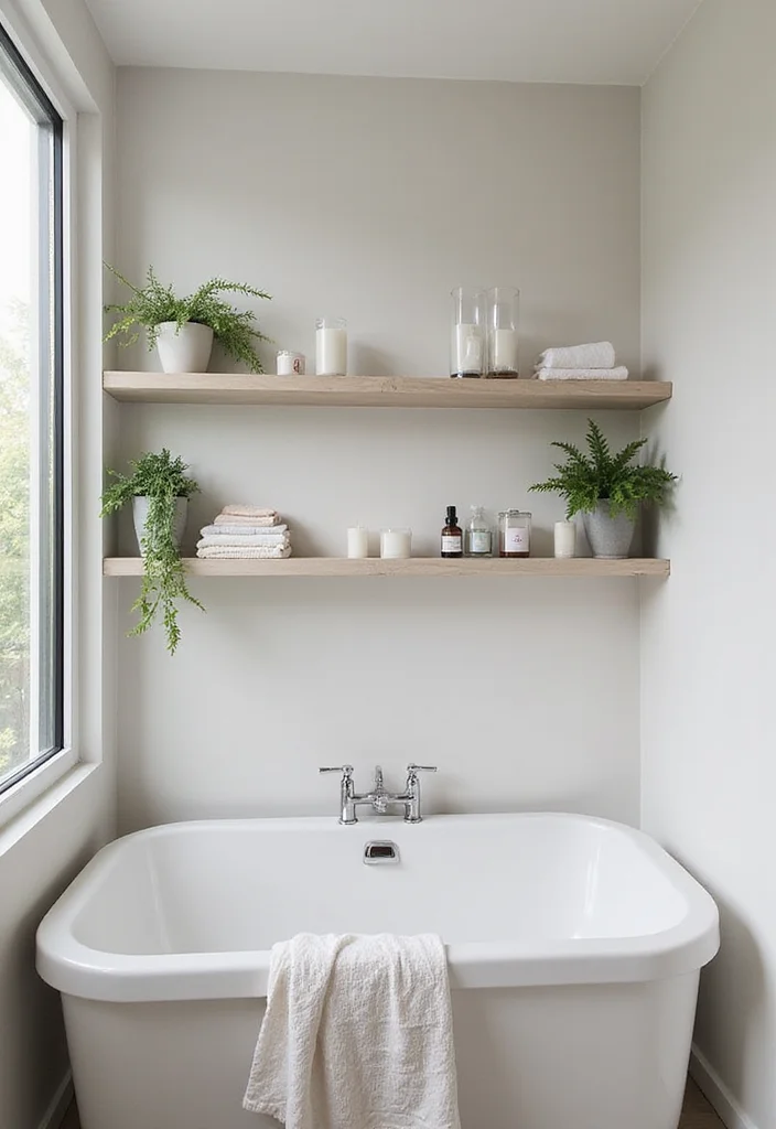 12 Bathroom Shelving Ideas for Added Storage Without Bulk 1 12 Bathroom Shelving Ideas for Added Storage Without Bulk - 1. Floating Shelves