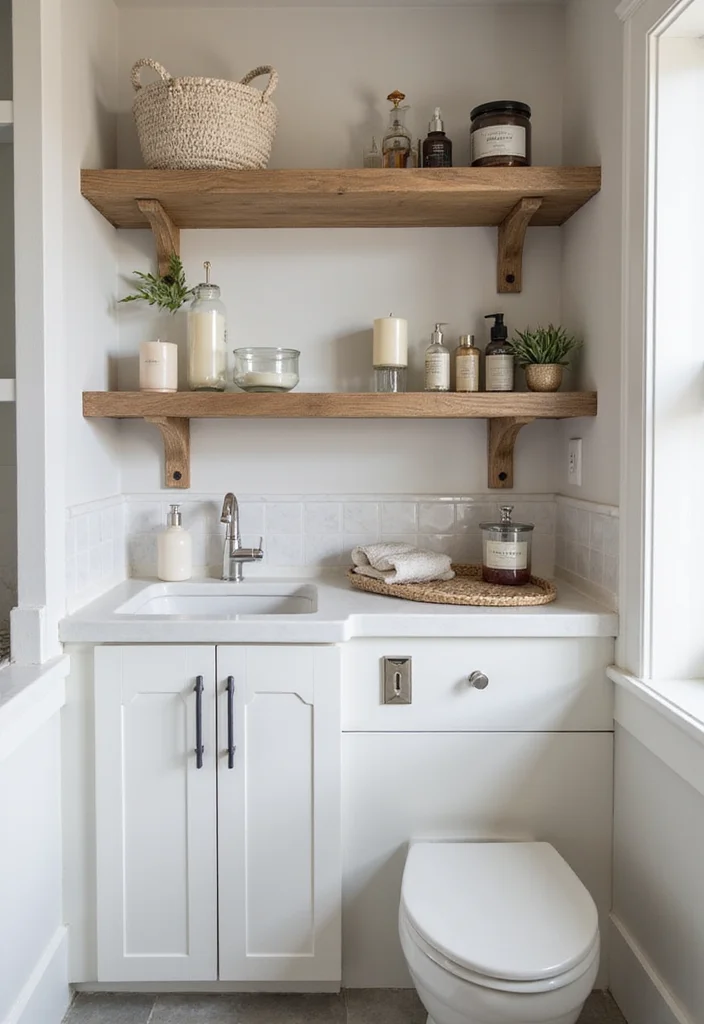 12 Bathroom Shelving Ideas for Added Storage Without Bulk 23 12 Bathroom Shelving Ideas for Added Storage Without Bulk - 3. Open Shelving Units