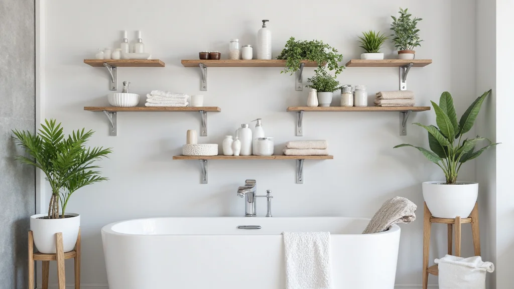 12 Bathroom Shelving Ideas for Added Storage Without Bulk
