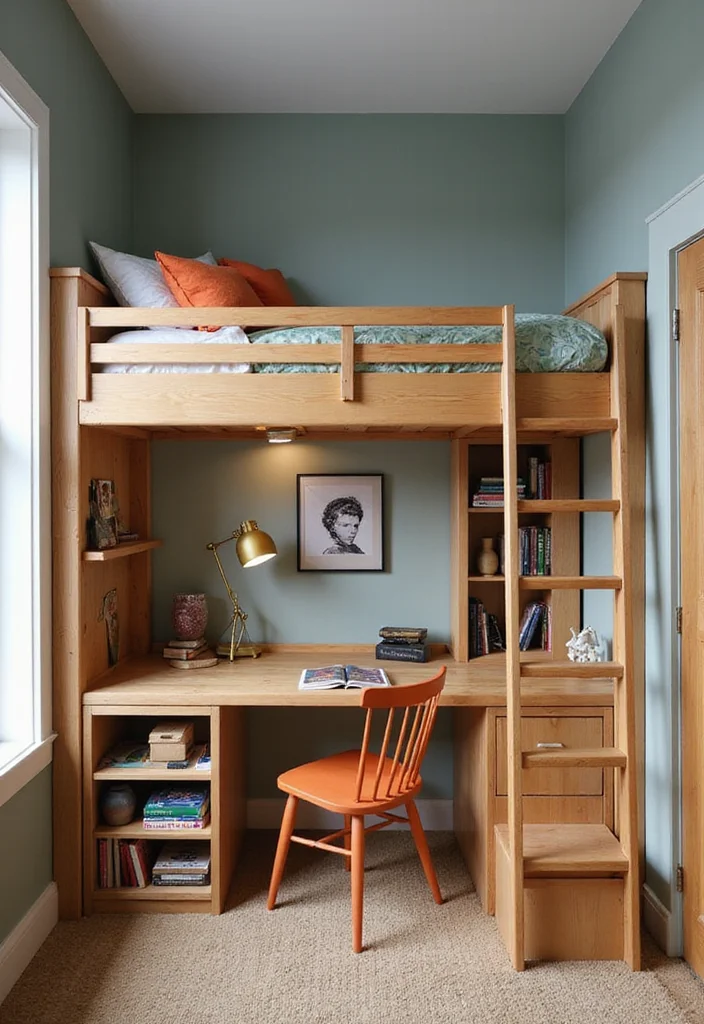 12 Bedroom Bed Ideas for Better Layout Comfort and Style 12 12 Bedroom Bed Ideas for Better Layout Comfort and Style - 2. Loft Beds for Ultimate Space-Saving