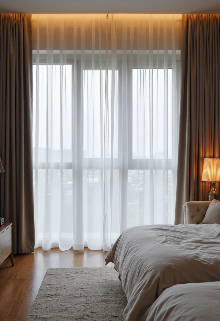12 Bedroom Curtain Ideas That Transform Light and Atmosphere - 11. Smart Curtains for Tech-Savvy Spaces