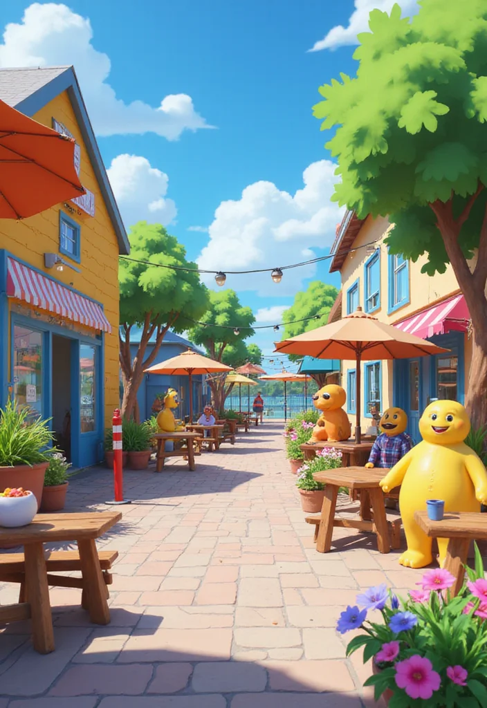 12 Bloxburg Backyard Ideas for Easy Creative Outdoor Builds 67 12 Bloxburg Backyard Ideas for Easy Creative Outdoor Builds - 7. Colorful Outdoor Art