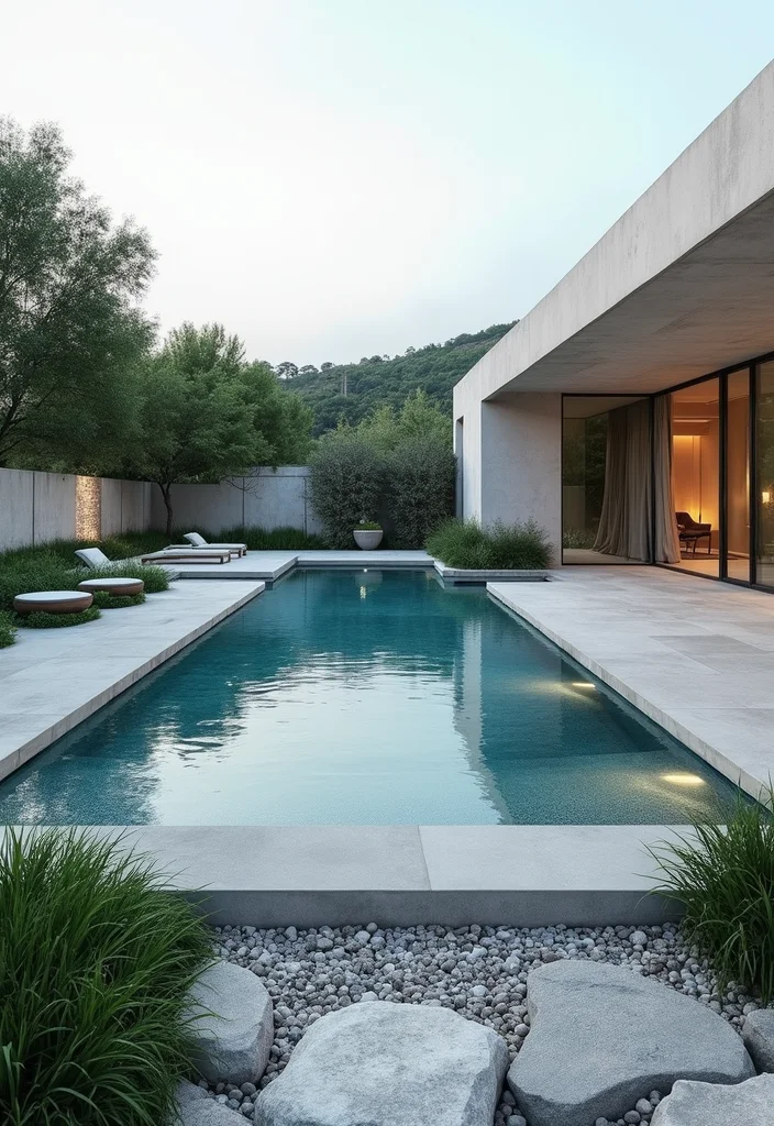 12 Small Backyard Pool Ideas for Smart Space Efficient Designs - 11. Minimalist Pool Designs