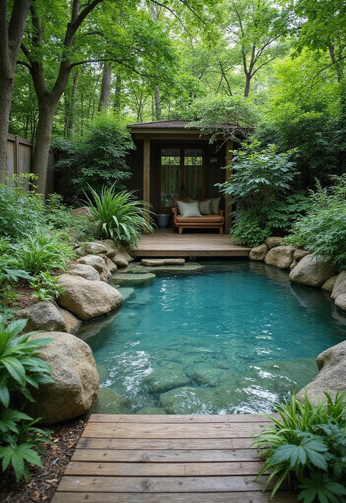 12 Small Backyard Pool Ideas for Smart Space Efficient Designs - 4. Natural Swimming Ponds