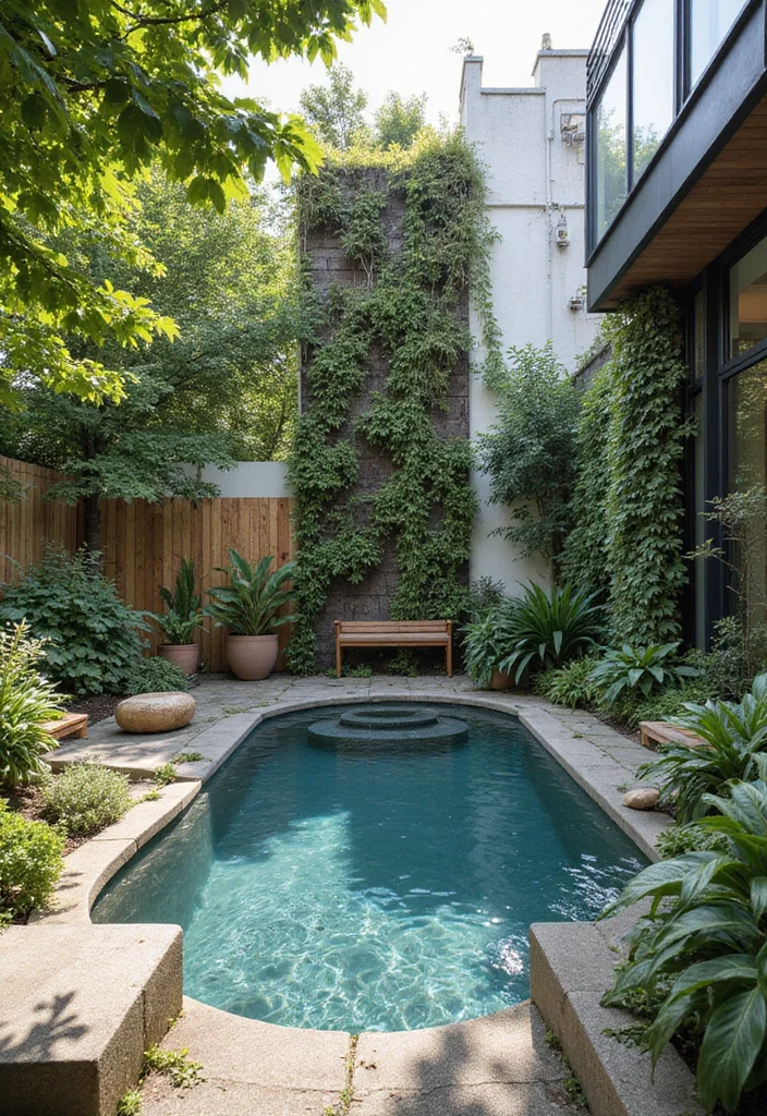 12 Small Backyard Pool Ideas for Smart Space Efficient Designs - 8. Vertical Pools for Urban Living