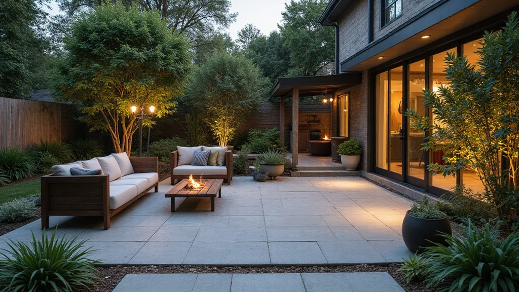 14 Backyard Cement Patio Ideas for Clean Durable Modern Style