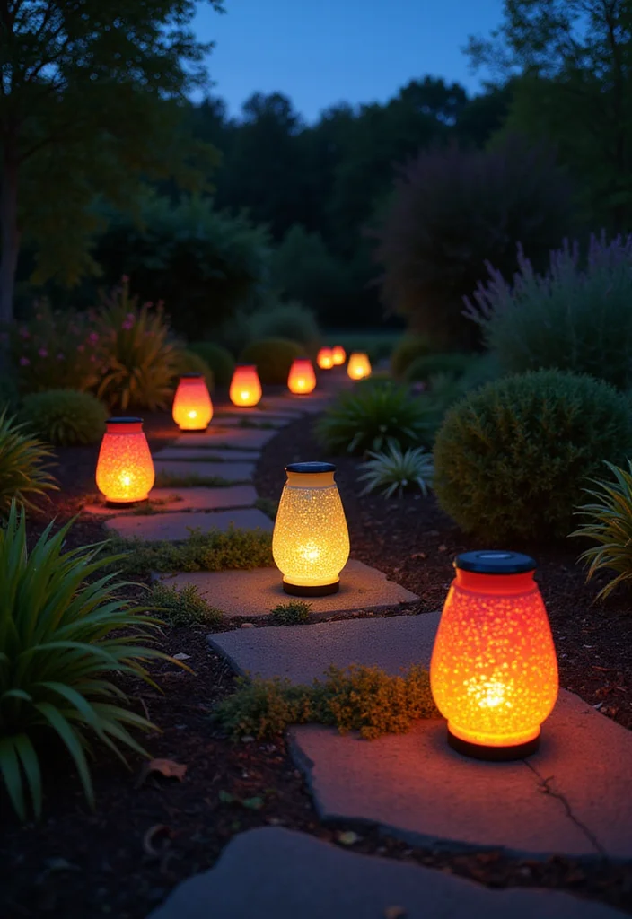 14 Backyard Lighting Ideas for Warm Evenings and Bright Pathways 1 14 Backyard Lighting Ideas for Warm Evenings and Bright Pathways - 1. Solar Lanterns for Eco-Friendly Charm