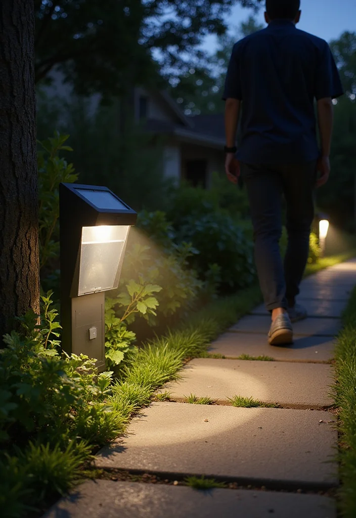14 Backyard Lighting Ideas for Warm Evenings and Bright Pathways 122 14 Backyard Lighting Ideas for Warm Evenings and Bright Pathways - 12. Motion-Sensor Lights for Convenience and Security