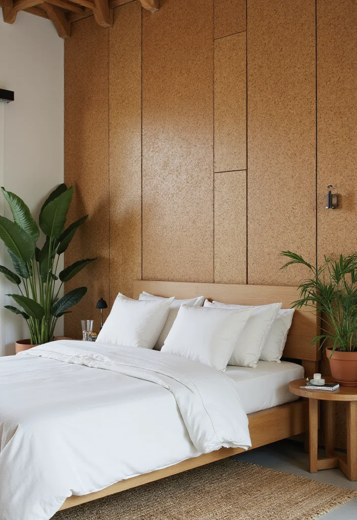 14 Bedroom Wall Design Ideas for Stylish Texture and Personality 122 14 Bedroom Wall Design Ideas for Stylish Texture and Personality - 12. Nature-Inspired Textures