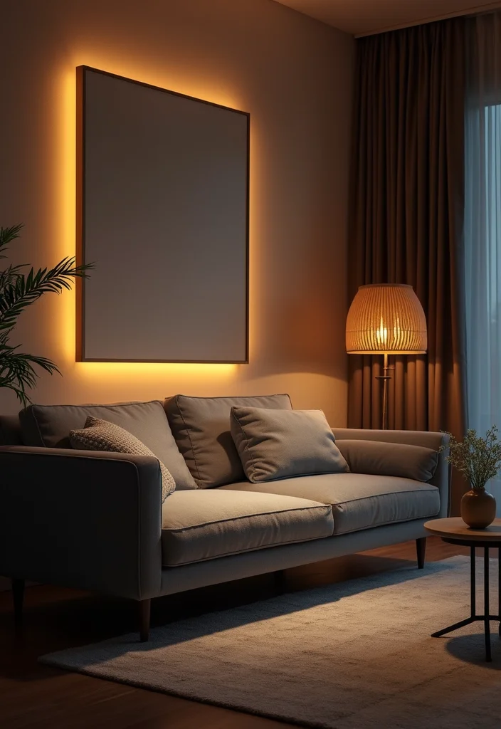 14 Grey Couch Living Room Ideas for Chic Neutral Styling 100 14 Grey Couch Living Room Ideas for Chic Neutral Styling - 10. Layered Lighting