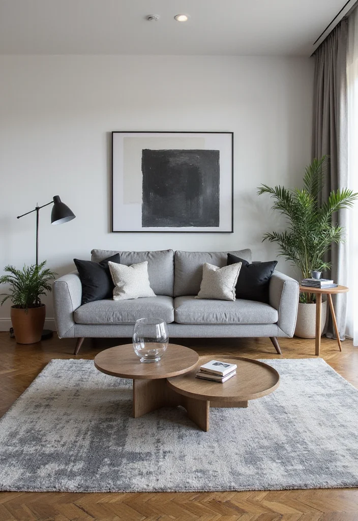 14 Grey Couch Living Room Ideas for Chic Neutral Styling 133 14 Grey Couch Living Room Ideas for Chic Neutral Styling - 13. Contemporary Flair