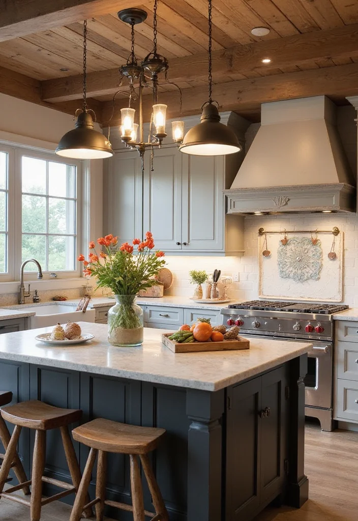 14 Kitchen Style Ideas for Cohesive Looks in Any Home - 4. Rustic Lighting Fixtures