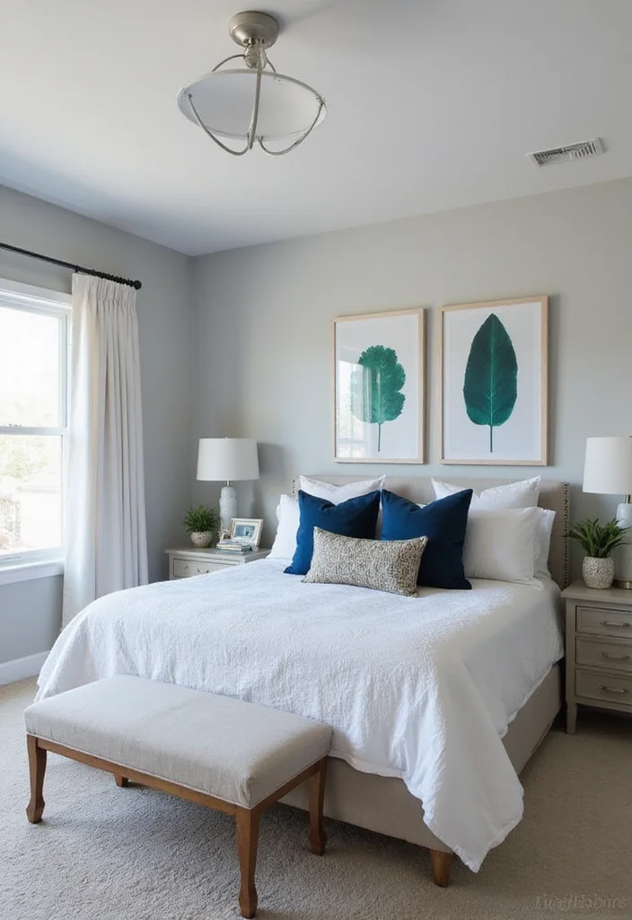 14 Mens Bedroom Ideas With Sleek Modern Character 1 14 Mens Bedroom Ideas With Sleek Modern Character - 1. Neutral Tones with a Pop of Color