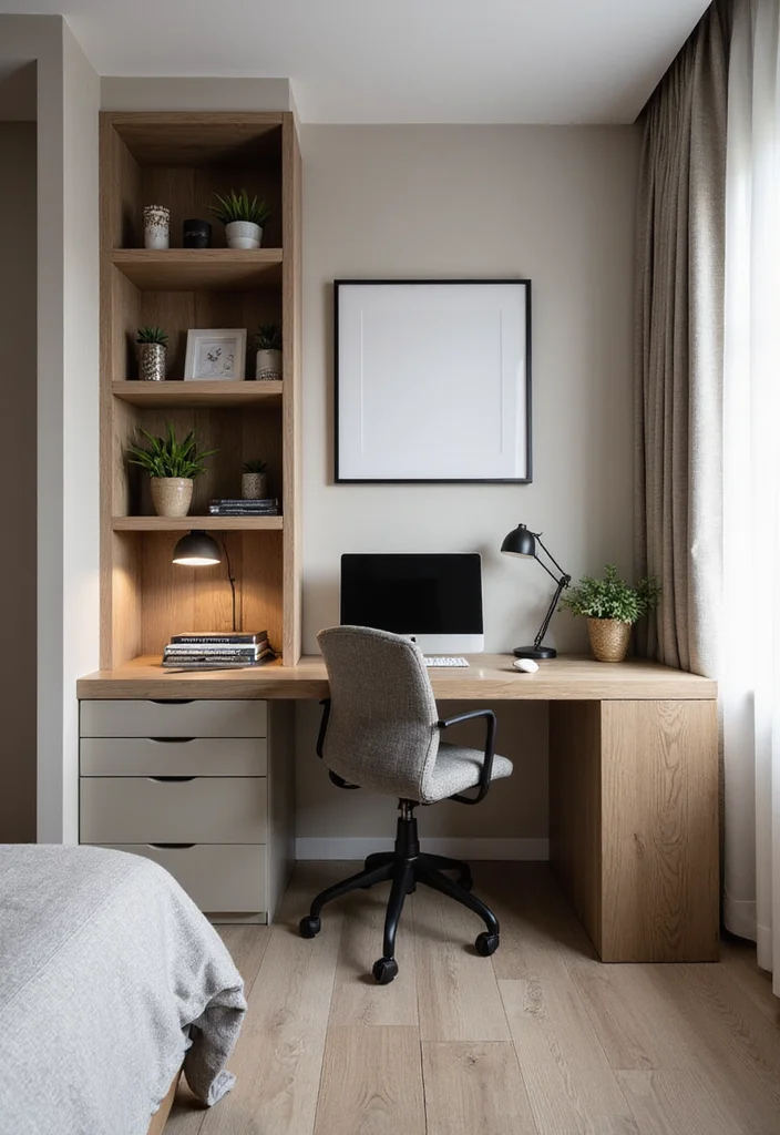 14 Mens Bedroom Ideas With Sleek Modern Character 100 14 Mens Bedroom Ideas With Sleek Modern Character - 10. Functional Workspace in Your Bedroom