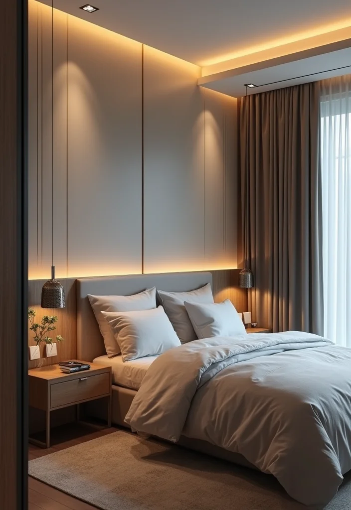 14 Mens Bedroom Ideas With Sleek Modern Character 122 14 Mens Bedroom Ideas With Sleek Modern Character - 12. Technology Integration