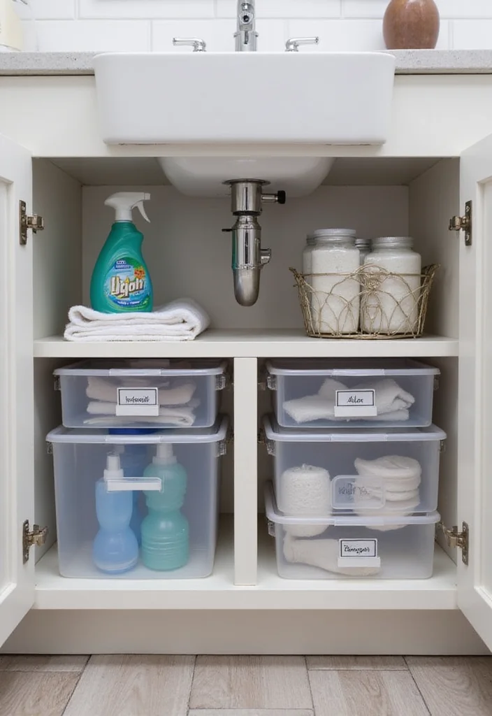 14 Small Bathroom Storage Ideas That Cut Clutter and Save Space 12 14 Small Bathroom Storage Ideas That Cut Clutter and Save Space - 2. Maximize Under-Sink Storage