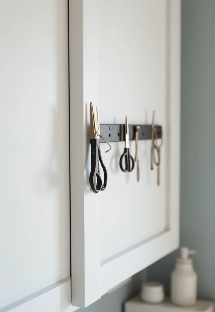 14 Small Bathroom Storage Ideas That Cut Clutter and Save Space 34 14 Small Bathroom Storage Ideas That Cut Clutter and Save Space - 4. Use Magnetic Strips for Small Items