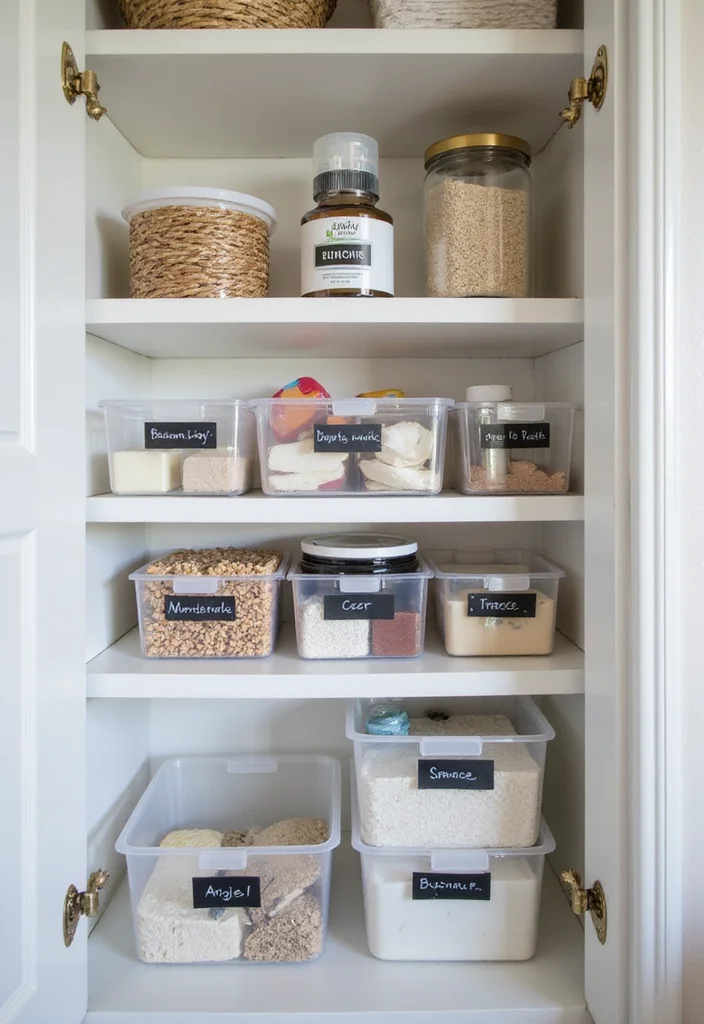 14 Small Bathroom Storage Ideas That Cut Clutter and Save Space 67 14 Small Bathroom Storage Ideas That Cut Clutter and Save Space - 7. Stackable Bins for Organized Cabinets